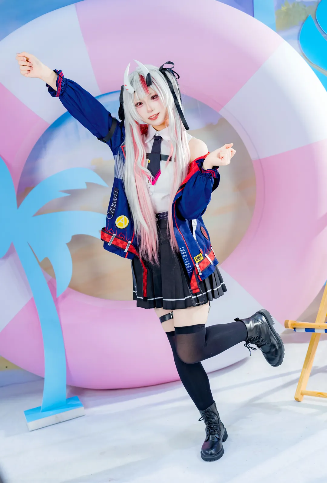 黑丝穿搭, 萤火虫动漫嘉年华, hololive, 百鬼绫目cos, vtuber