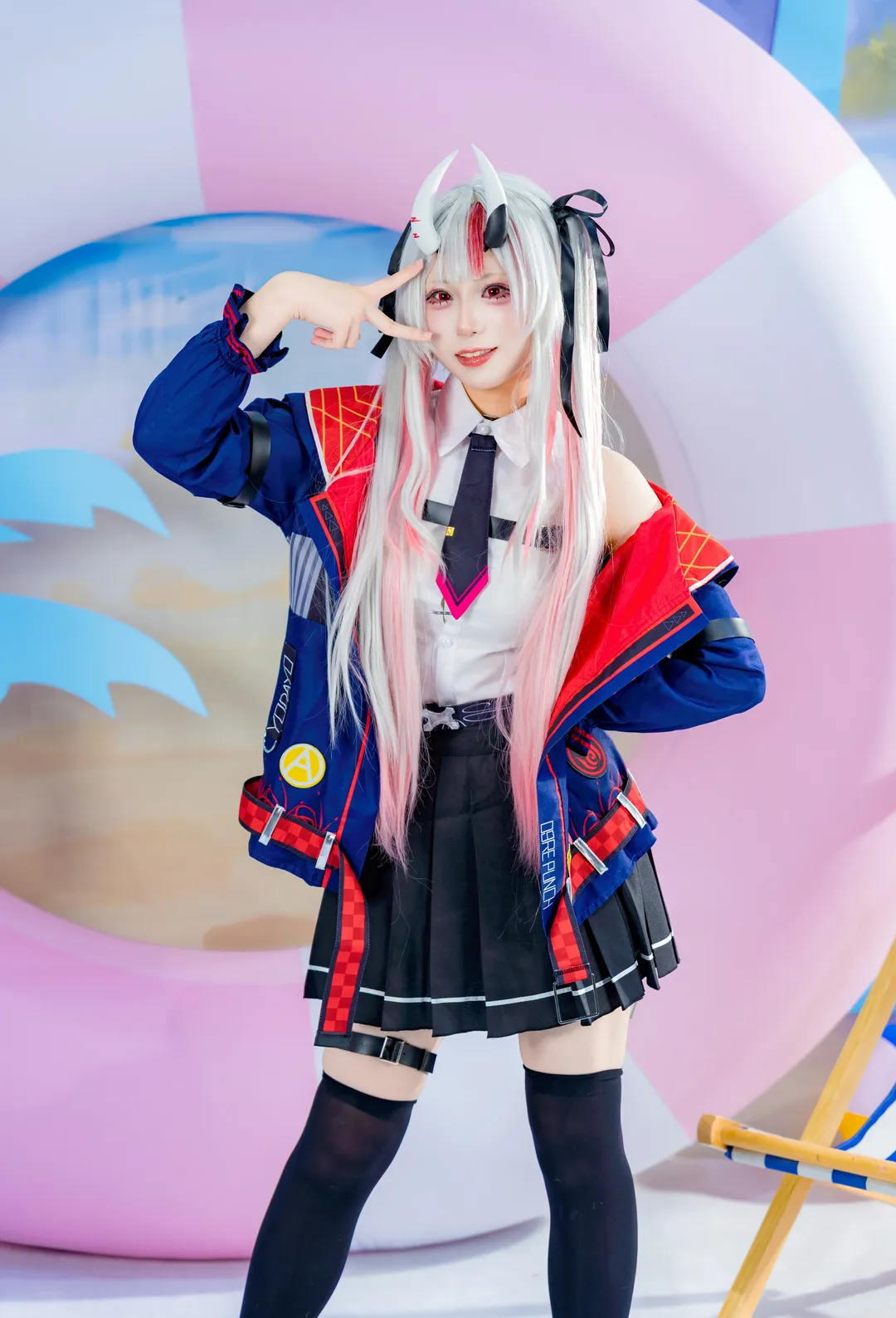 黒タイツ コーデ, 蛍火虫アニメカーニバル, ホロライブ, 百鬼あやめ コスプレ, VTuber - 3枚目