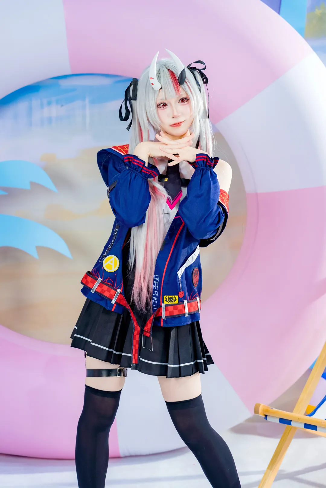 黒タイツ コーデ, 蛍火虫アニメカーニバル, ホロライブ, 百鬼あやめ コスプレ, VTuber - 5枚目