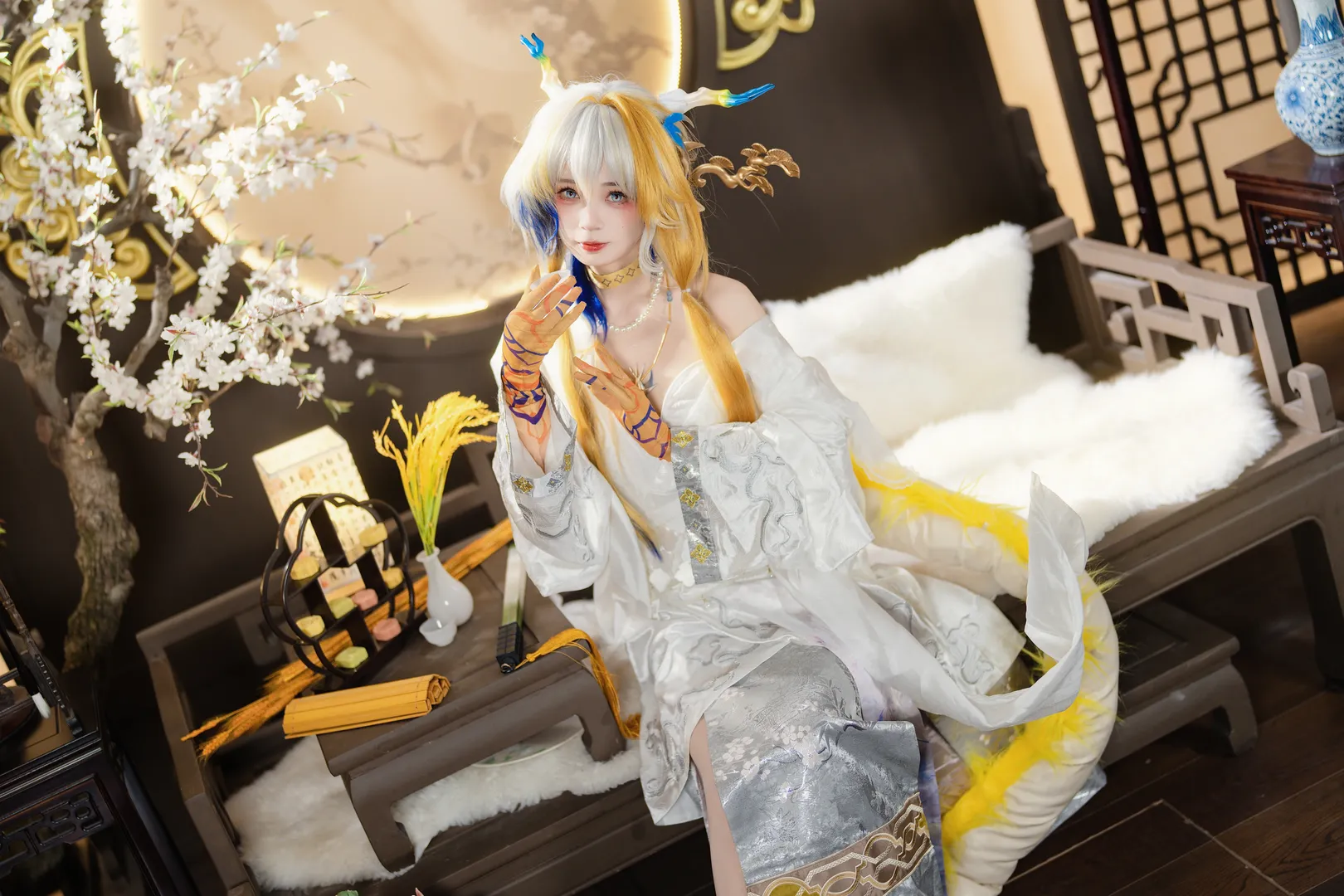 黍cos, 明日方舟, 音律联觉, cosplay摄影, 国风人像