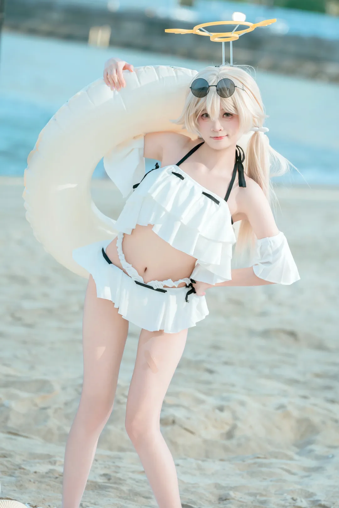 蔚蓝档案, 泳装摄影, 海边写真, cosplay分享, 日富美cos - 第1张