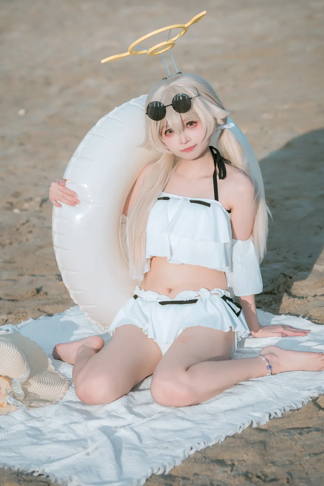 蔚蓝档案, 泳装摄影, 海边写真, cosplay分享, 日富美cos - 第4张