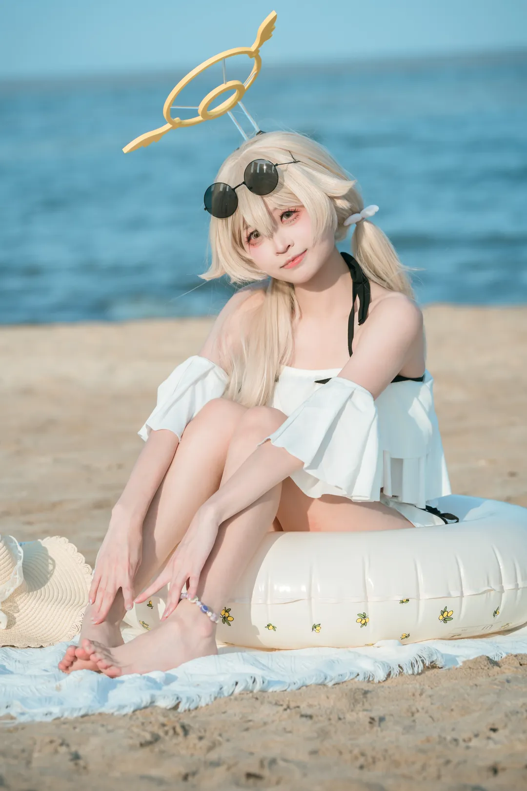 蔚蓝档案, 泳装摄影, 海边写真, cosplay分享, 日富美cos - 第5张