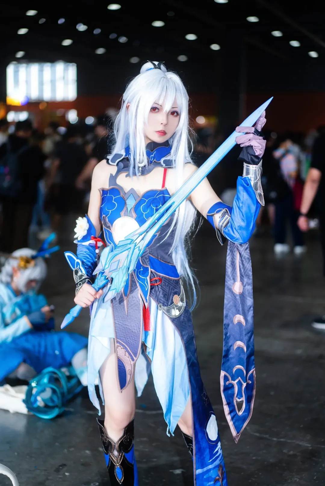 cosplay, 崩坏星穹铁道, 蓝白配色, CICF漫展, 冰剑造型