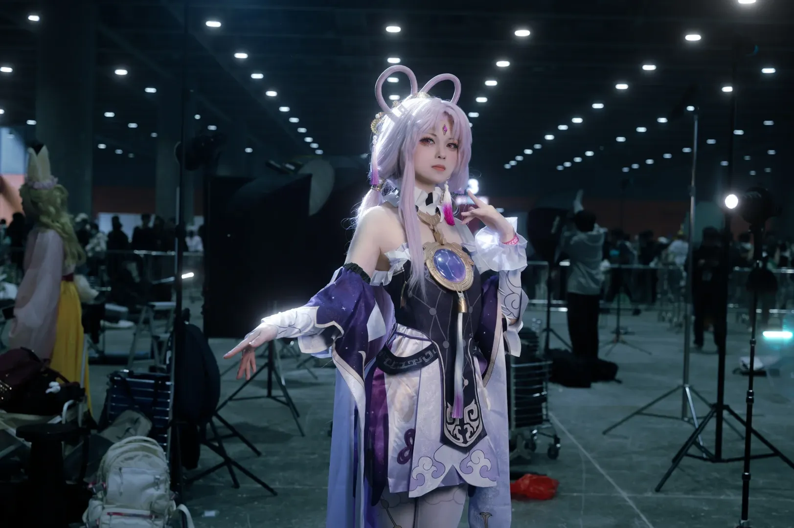 崩坏星穹铁道, 萤火虫漫展, 二次元cosplay, 符玄cos, cosplay丝袜 - 第3张