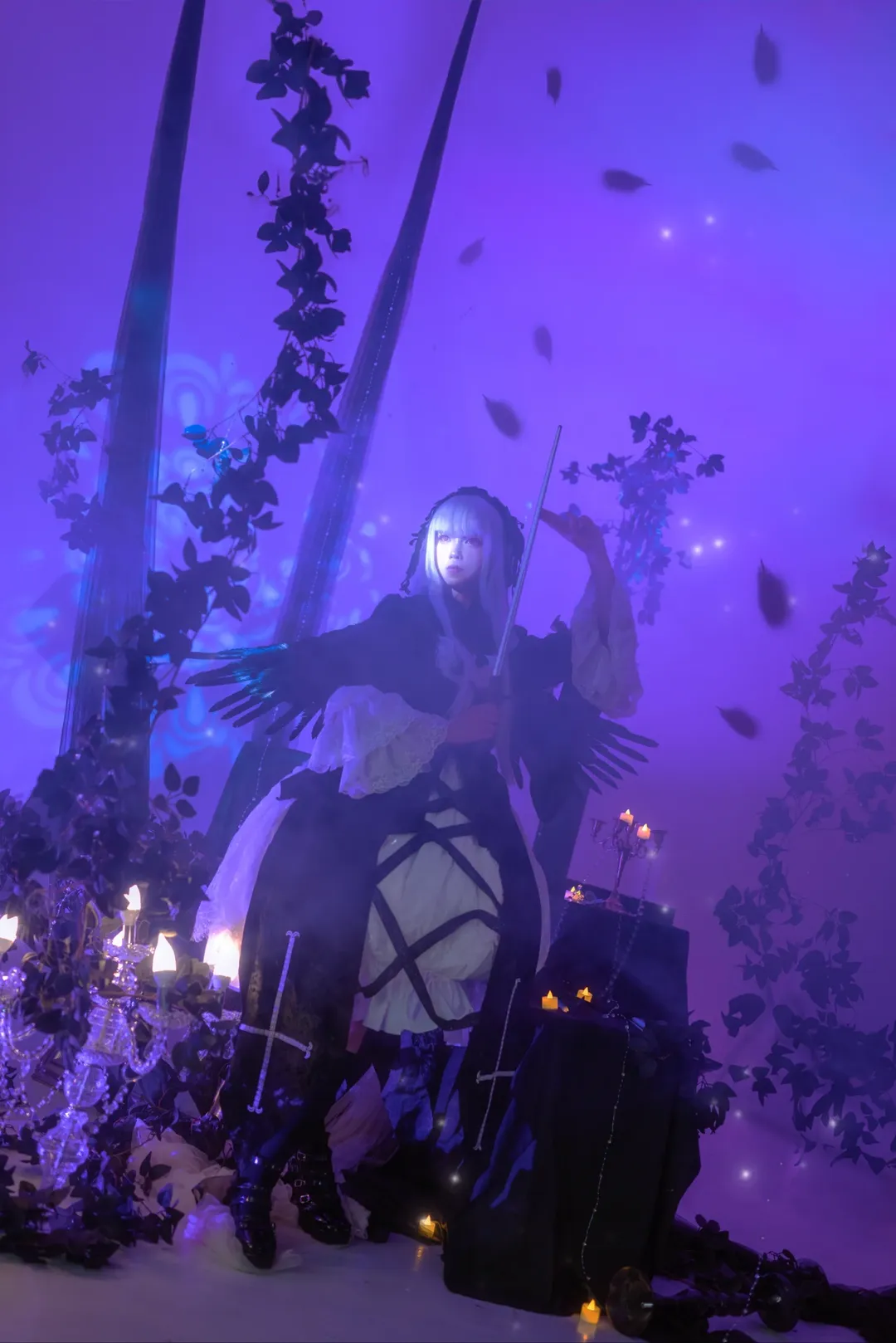 cosplay摄影, 蔷薇少女, 暗黑哥特风, 水银灯cos, 过膝袜cos - 第10张