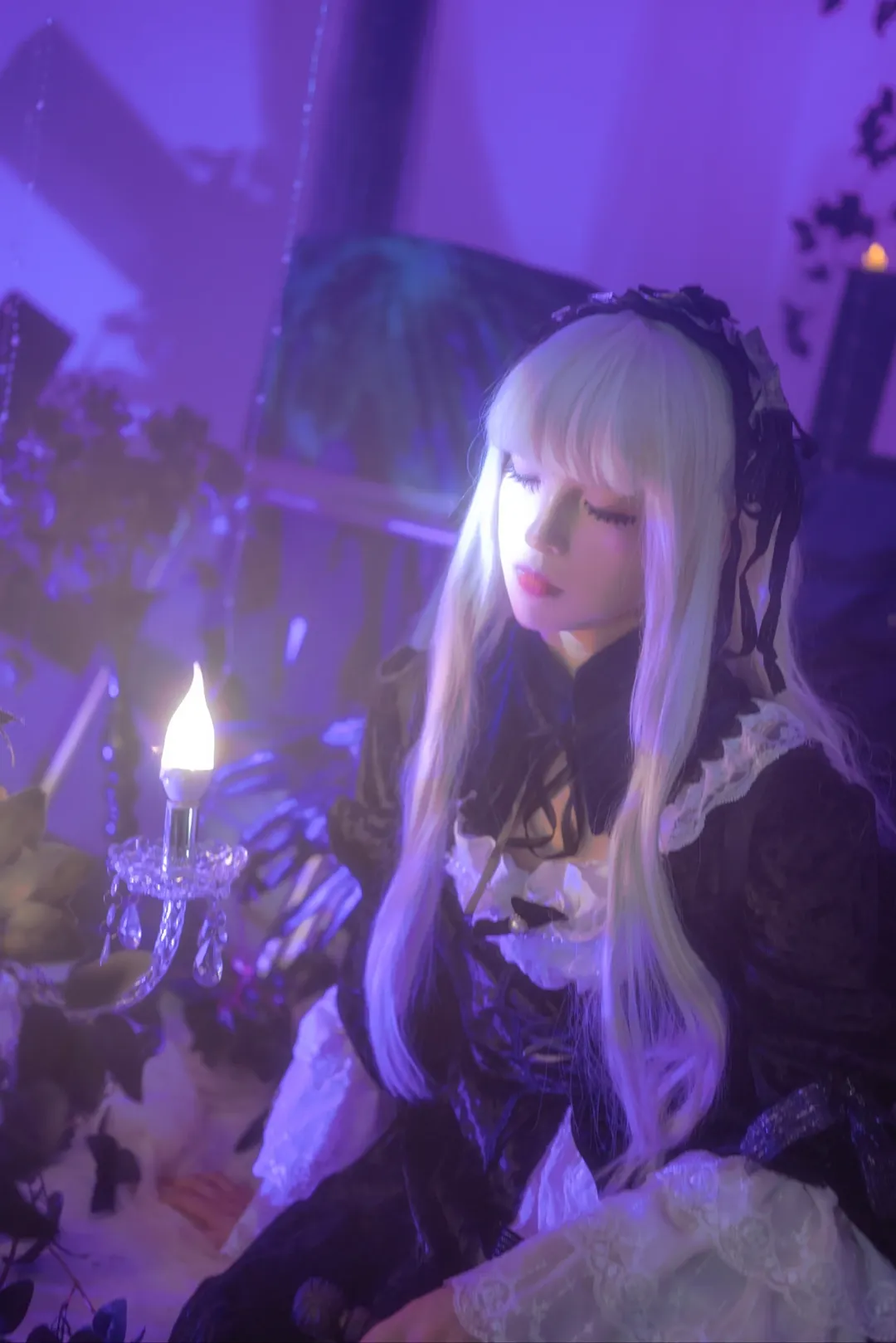 cosplay摄影, 蔷薇少女, 暗黑哥特风, 水银灯cos, 过膝袜cos - 第7张