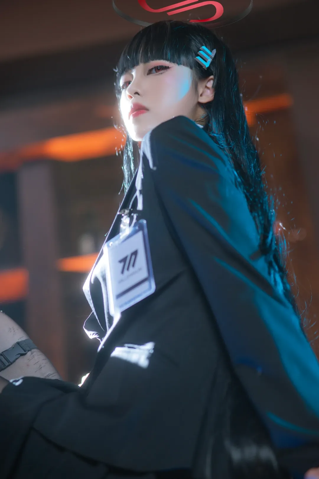 蔚藍檔案, 黑絲穿搭, 調月莉音cos, 西裝制服, 千禧年氛圍 - 第5張