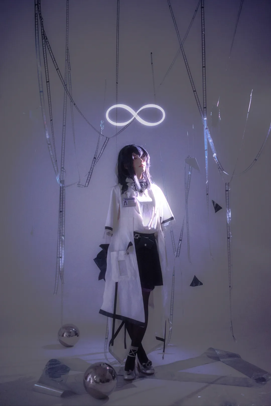 二次元, 摄影, 明日方舟, 黑丝, 普瑞赛斯cos