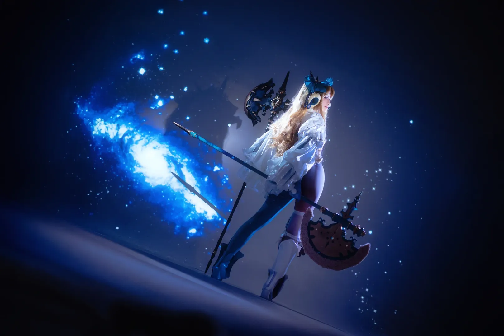FGO, 黑丝, 艾蕾cos, 兽阶艾蕾, 星空背景