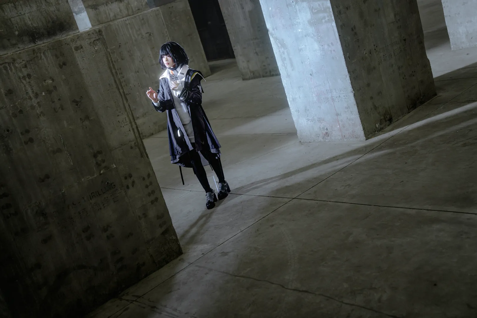 cosplay, 明日方舟终末地, 黑丝, 废墟风, 零号委托cos