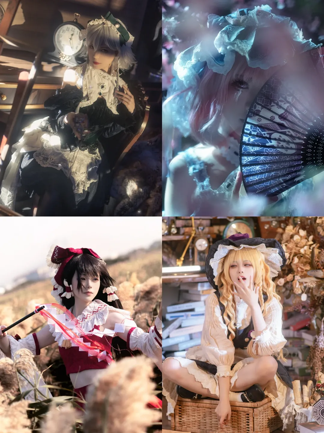 二次元摄影, 东方project, 氛围感写真, 过膝袜穿搭, 东方cos