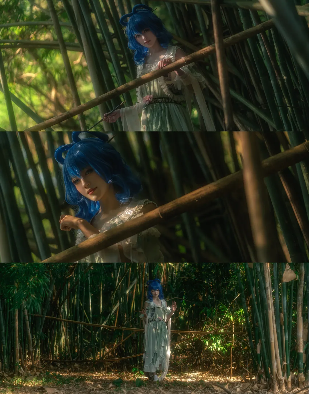 东方project, 霍青娥cos, 竹林外景, 国风Cosplay, 仙气cos - 第1张