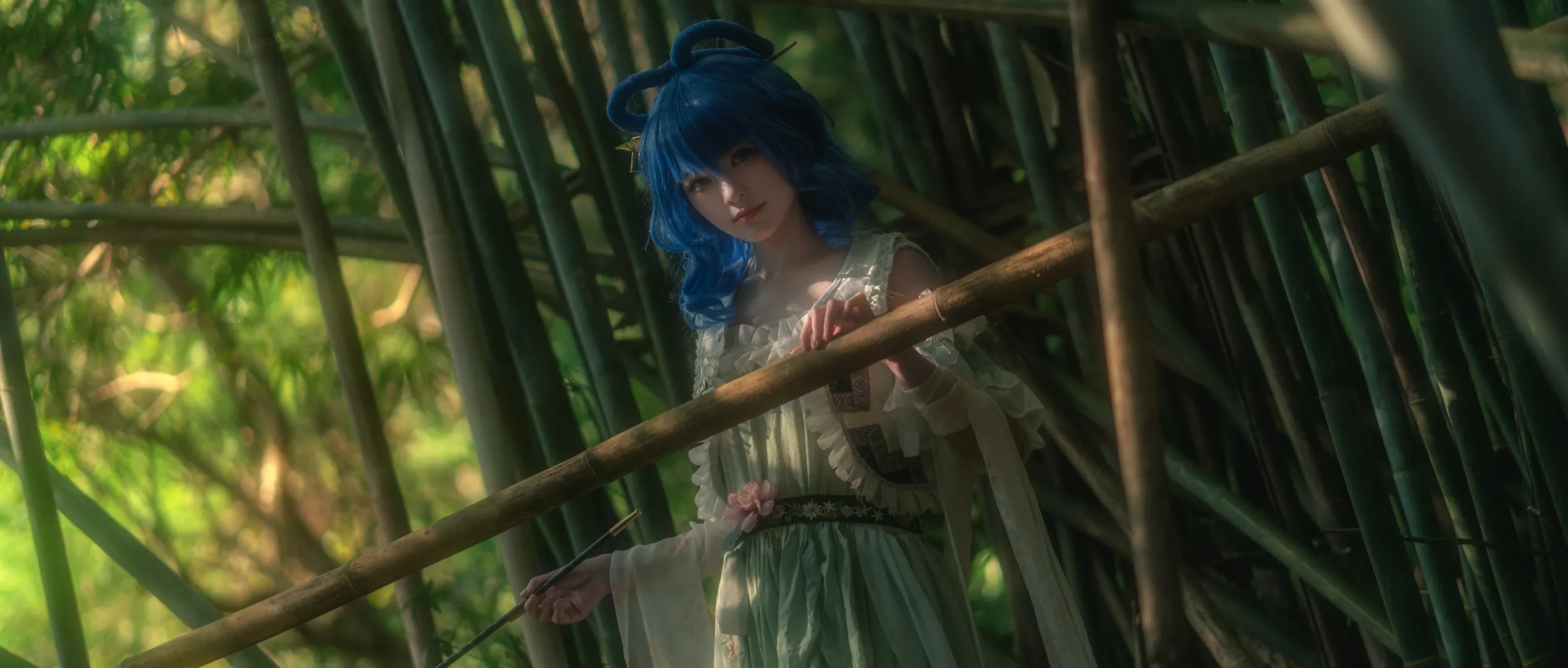 东方project, 霍青娥cos, 竹林外景, 国风Cosplay, 仙气cos - 第2张