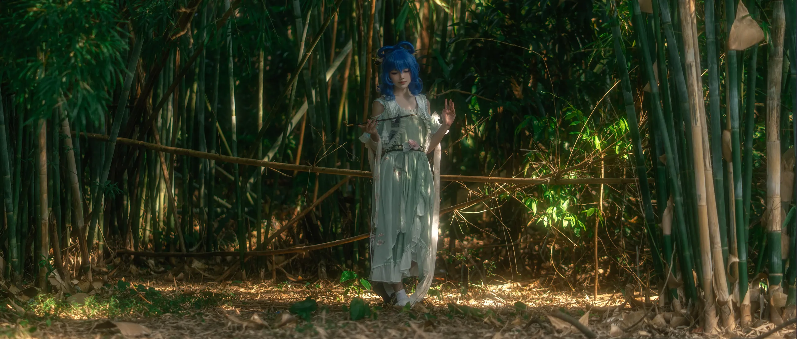 东方project, 霍青娥cos, 竹林外景, 国风Cosplay, 仙气cos - 第4张