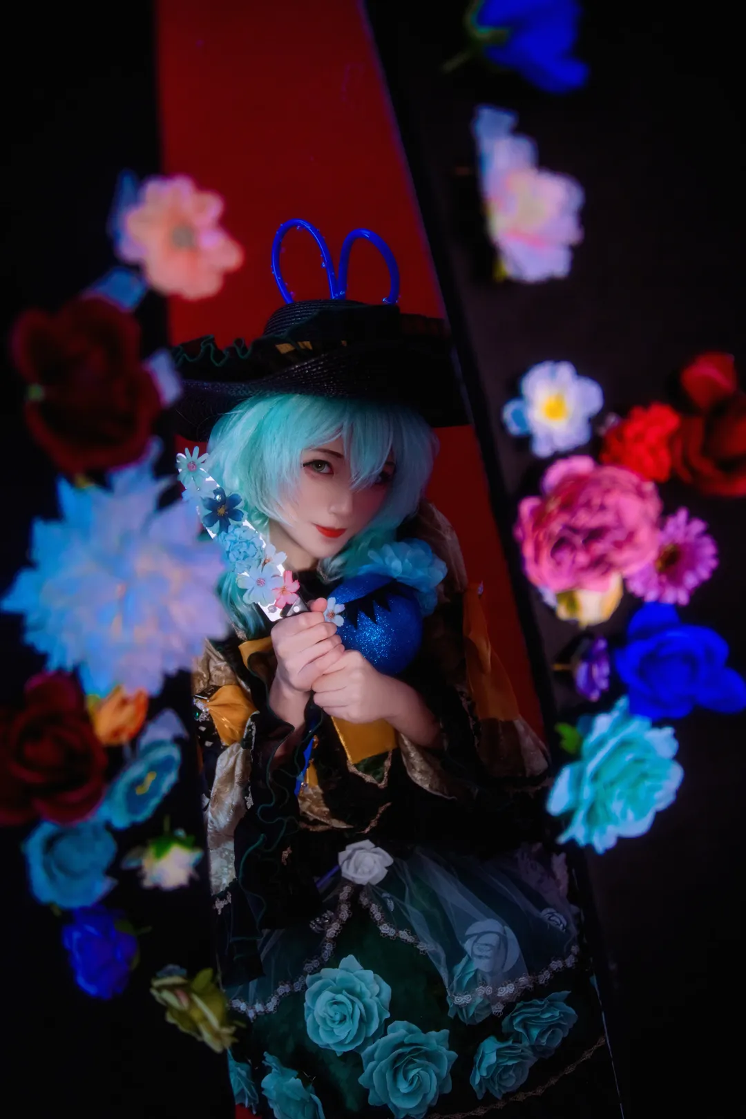 東方Project, 古明地戀cos, 角色攝影, 無意識少女, 花叢氛圍感