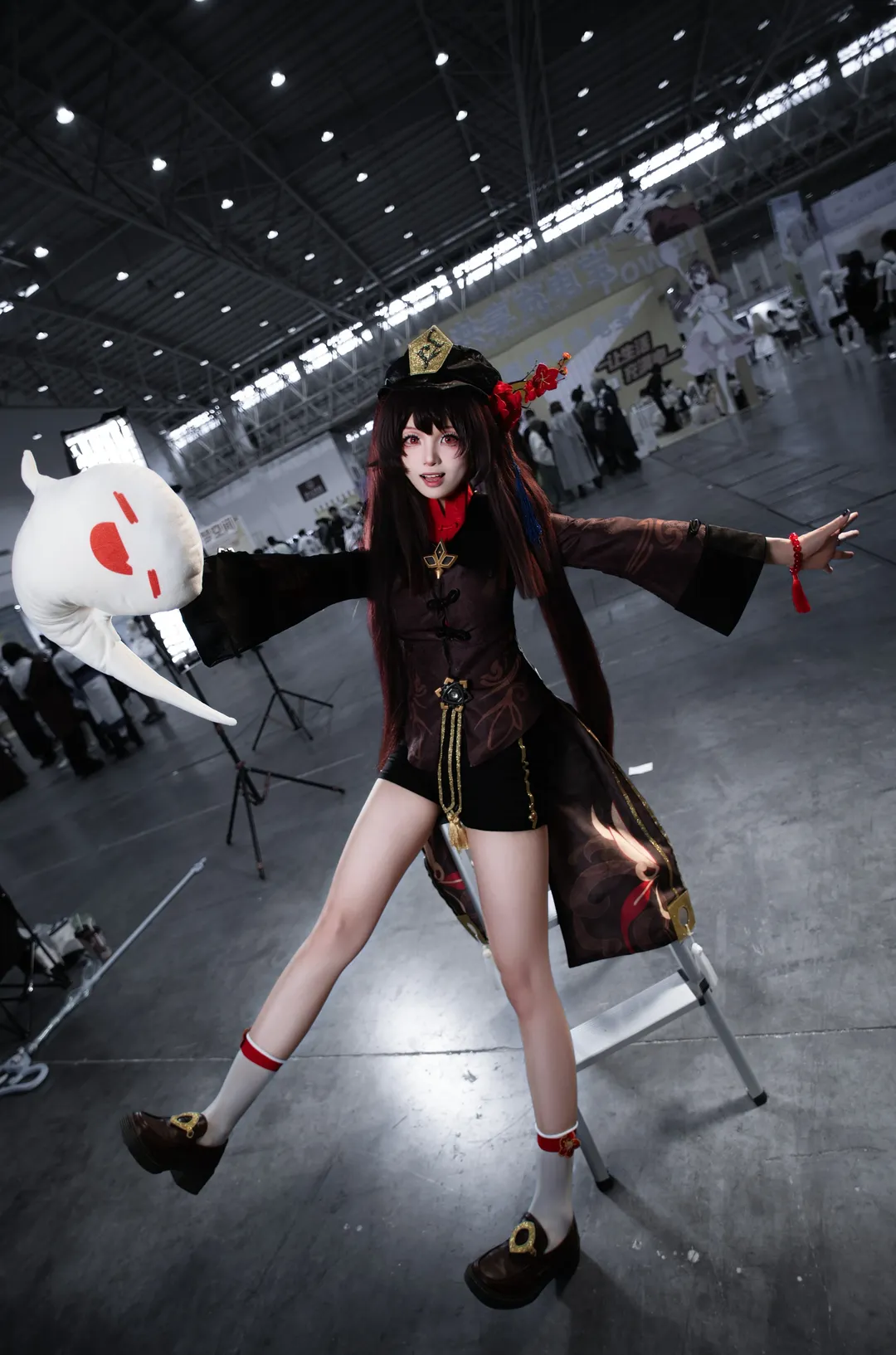 原神, 二次元摄影, cosplay场照, 胡桃cos, 武汉梦乡漫展 - 第4张