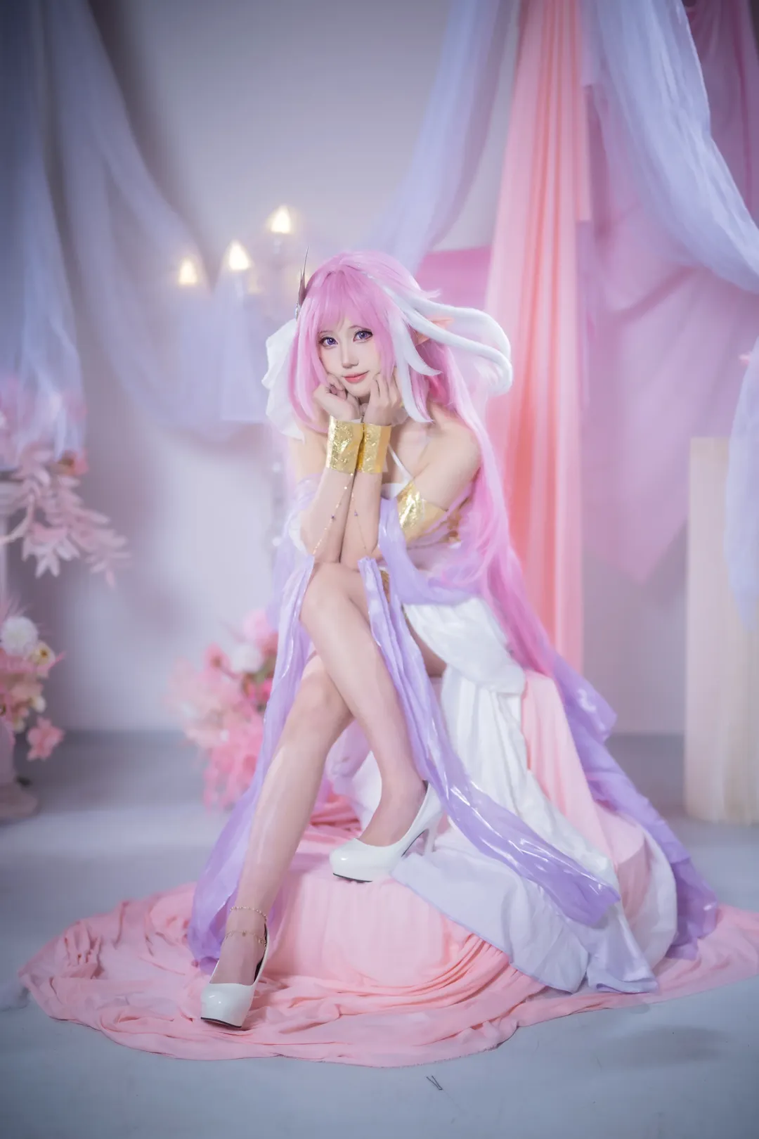 爱莉希雅cos, 崩坏三, 二次元cosplay, 白丝cos, 爱莉希雅生日 - 第3张