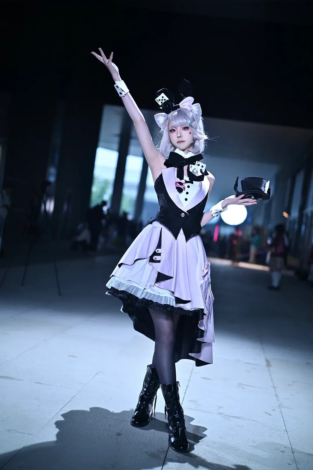 原神, リネット コスプレ, イベント写真, 黒タイツ コーデ, ロリコーデ - 3枚目