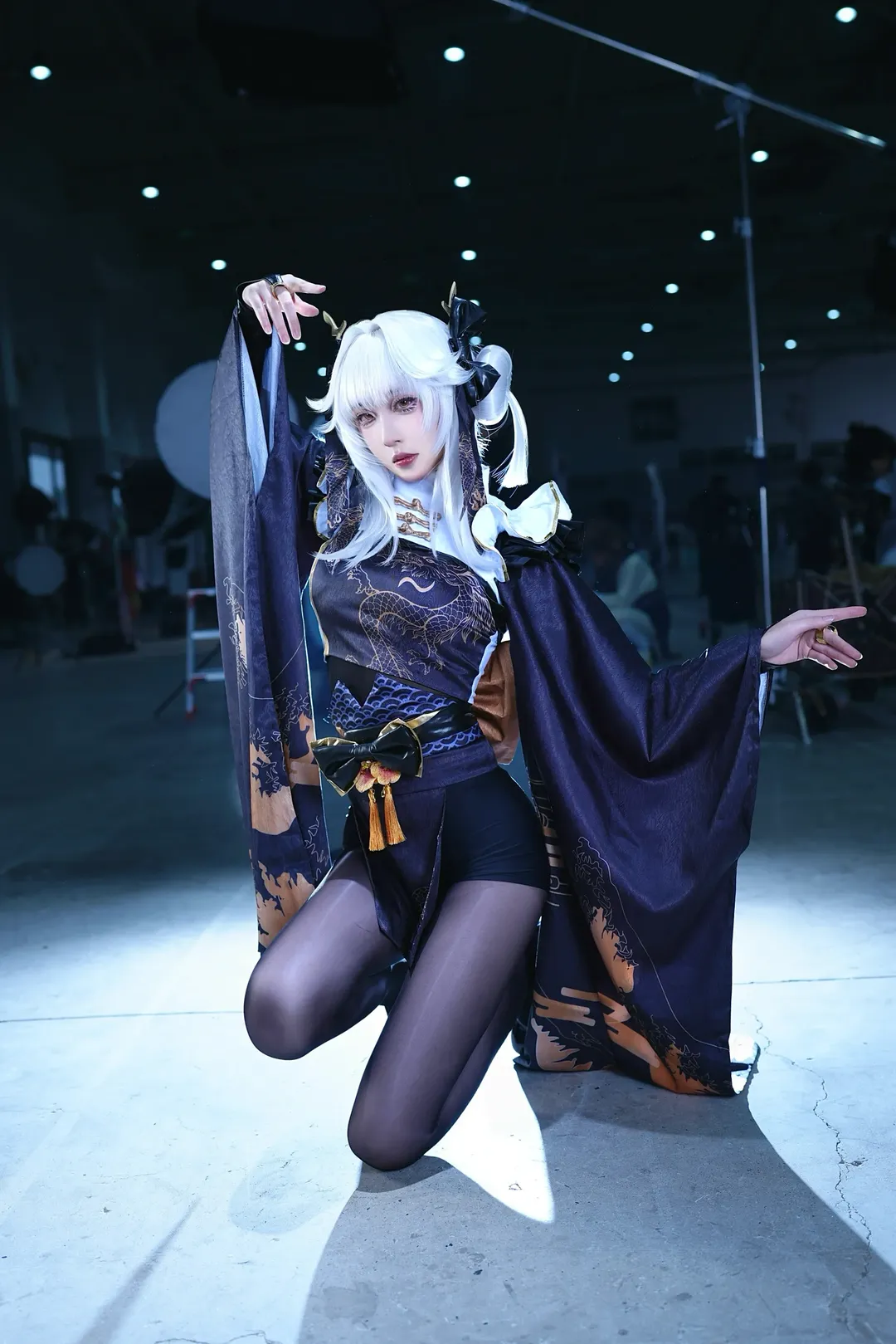 白兔布兰儿cos, 和风服饰, 二次元cos, 胜利女神nikke, 黑丝