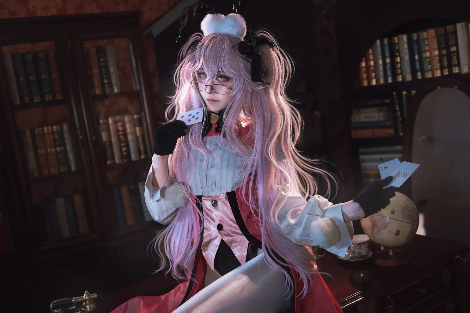 FGO, fate, 复古书房, 白色丝袜, 杀狐cos