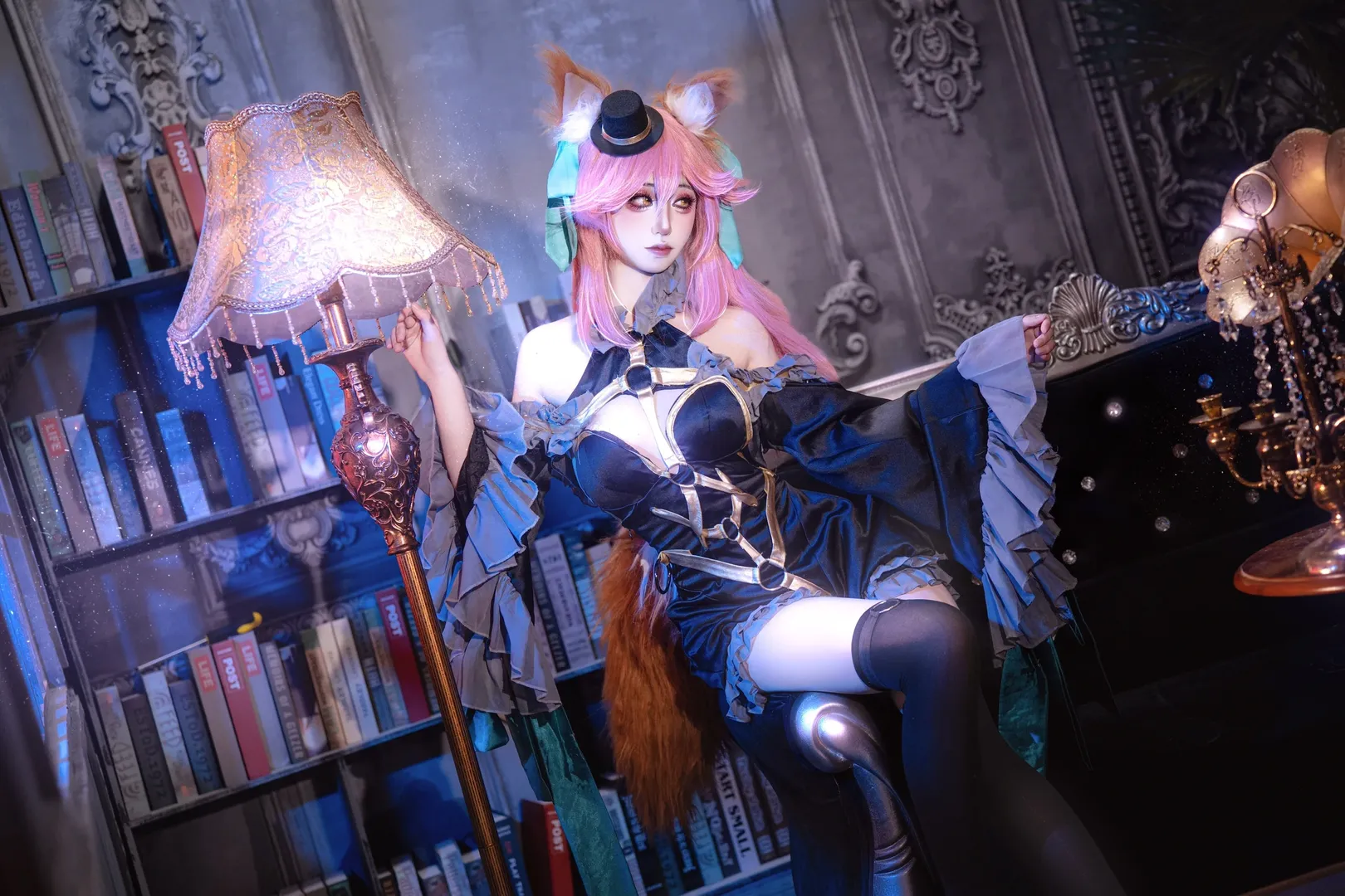 Fate/Grand Order, 狐妖cos, 玉藻前cos, 丝袜cos, 性感cosplay - 第2张