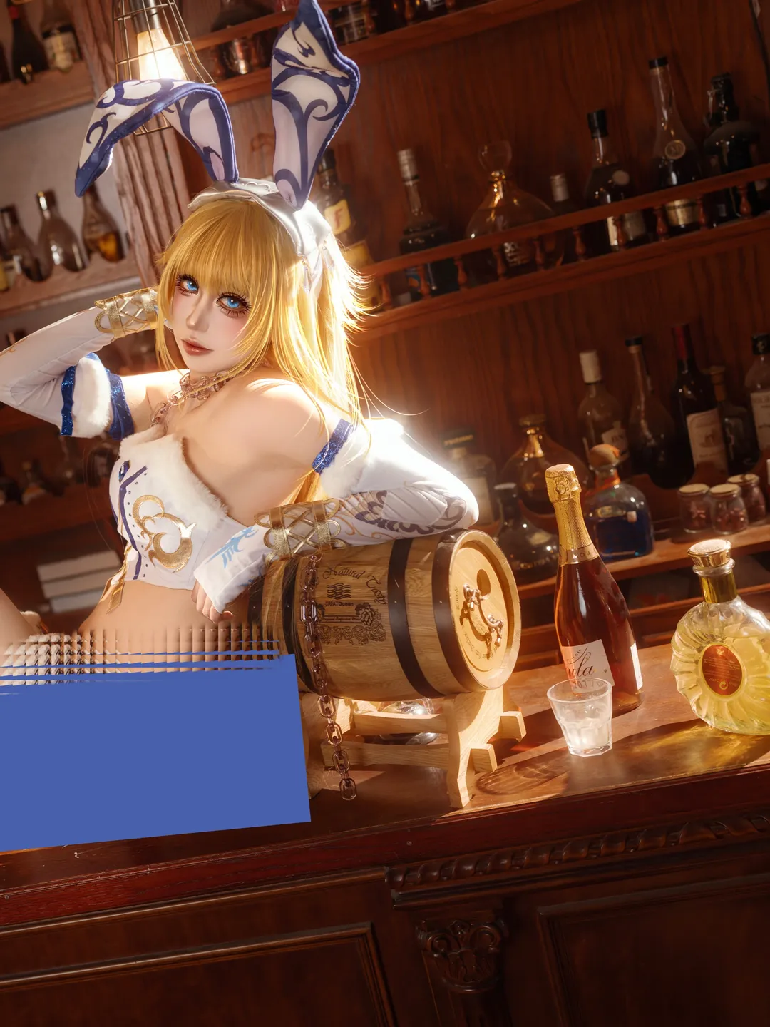 cosplay, Fate/Grand Order, 贞德cos, 酒吧摄影, 法式兔女郎 - 第2张