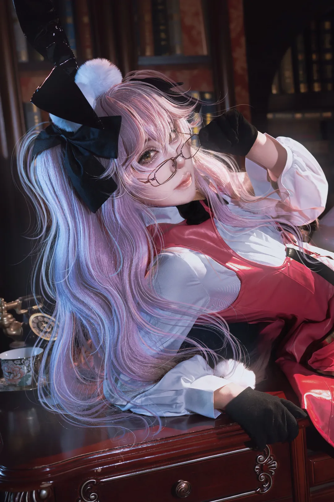 Fate/Grand Order, 二次元cos, 白丝, 复古书房, 杀狐cos - 第1张