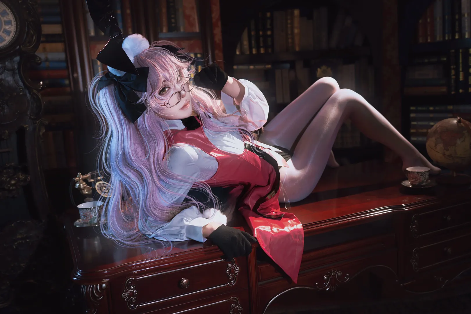 Fate/Grand Order, 二次元cos, 白丝, 复古书房, 杀狐cos