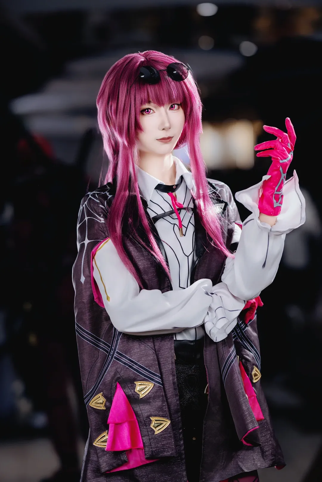 崩坏星穹铁道, 漫展返图, Cosplay场照, 卡夫卡cos, 紫粉色丝袜cos - 第1张