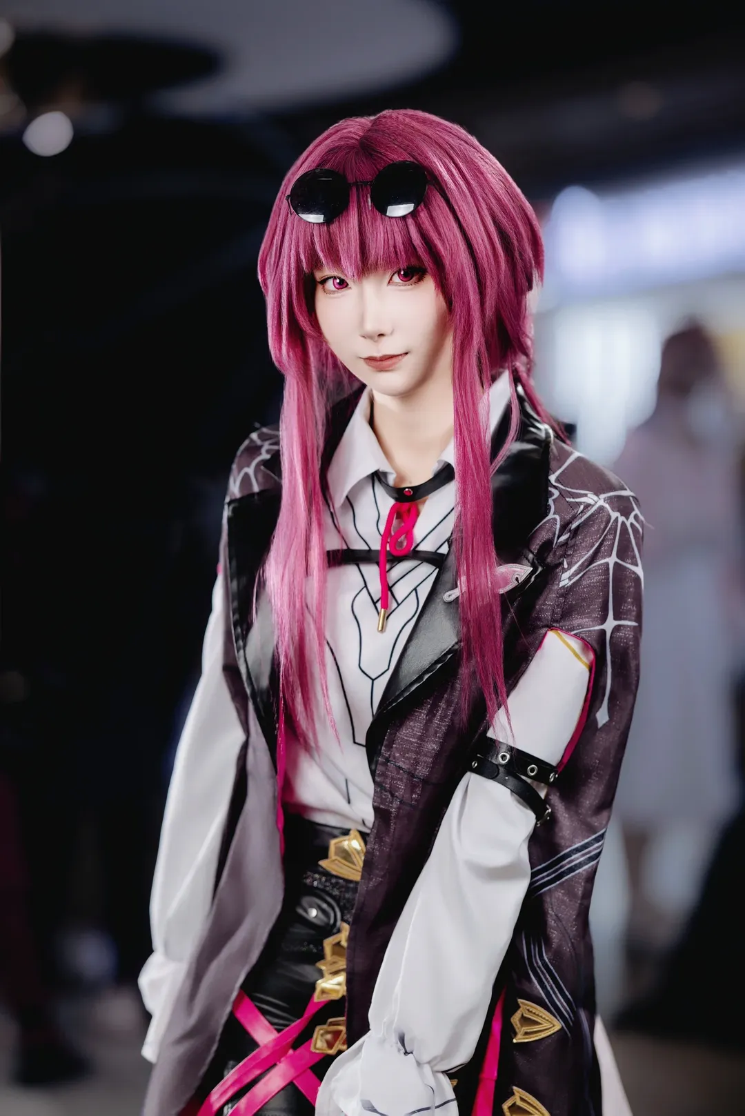 崩坏星穹铁道, 漫展返图, Cosplay场照, 卡夫卡cos, 紫粉色丝袜cos - 第3张