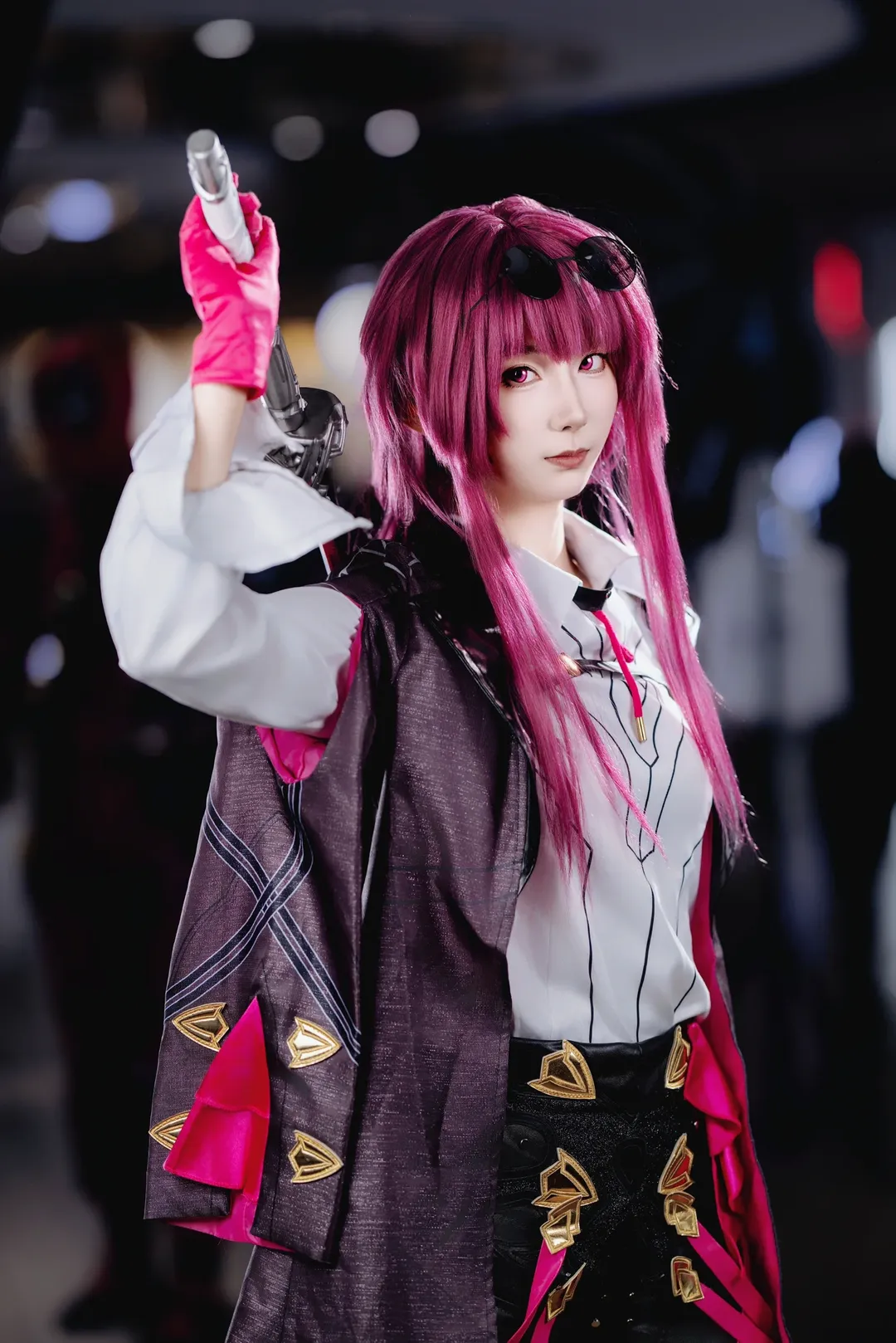 崩坏星穹铁道, 漫展返图, Cosplay场照, 卡夫卡cos, 紫粉色丝袜cos - 第4张
