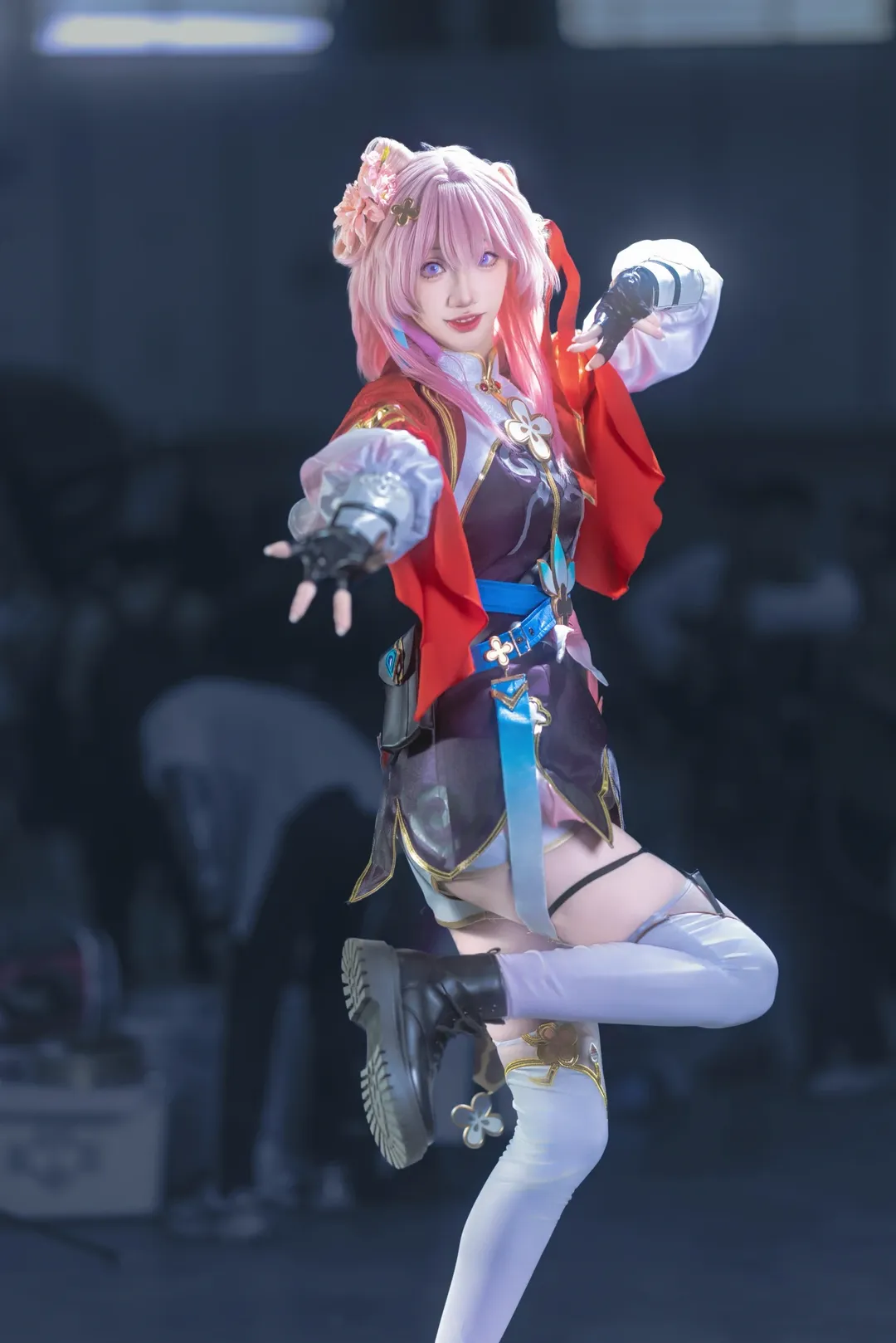 崩壊：スターレイル, 三月なのか コスプレ, イベント写真, 白ニーソコーデ, 金陵青年文化博覧会