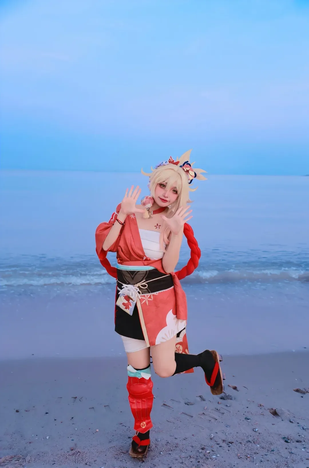 原神, 原神創作者激勵計劃, 海邊攝影, Cosplay分享, 宵宮cos
