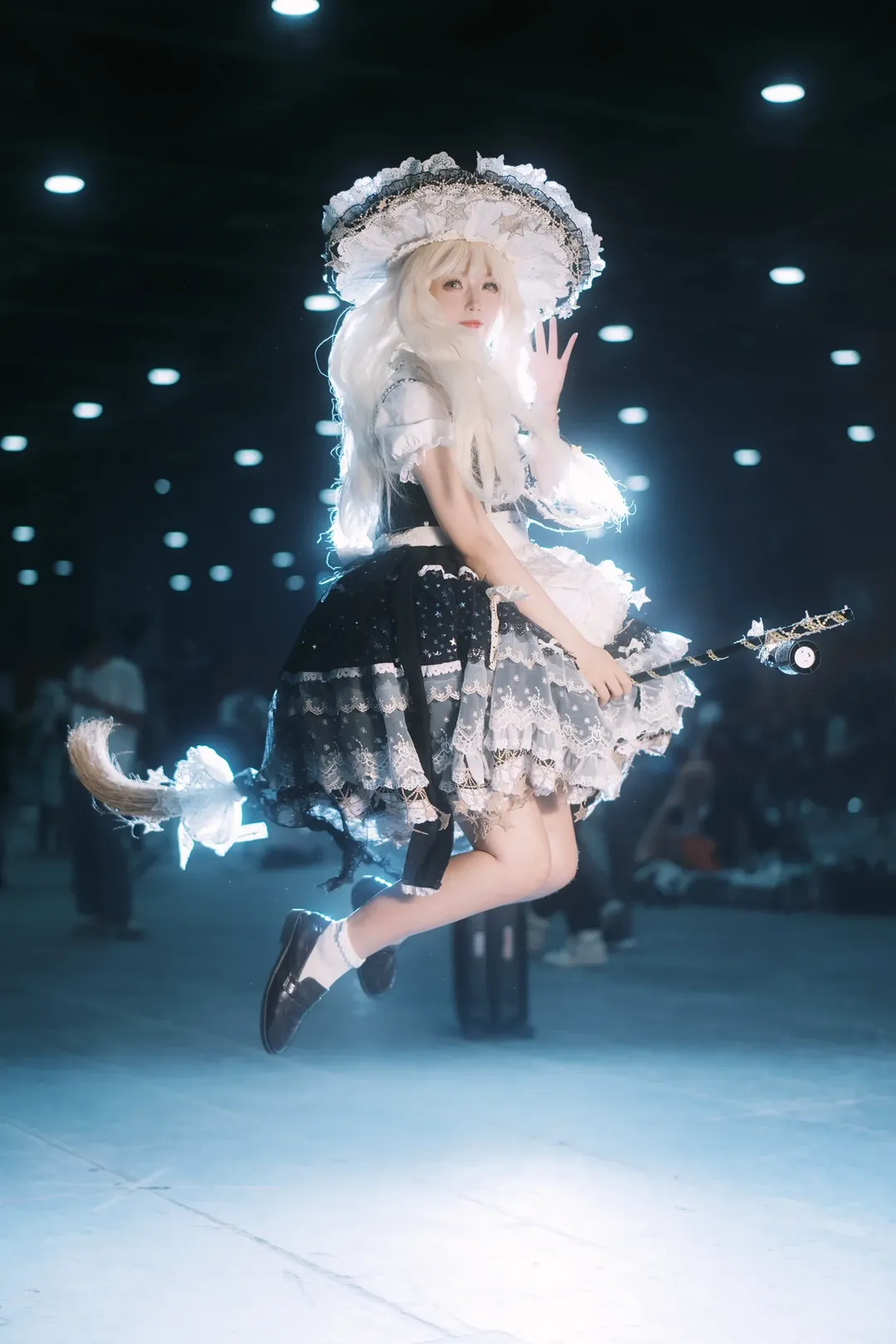 Convention photo, Touhou Project, Firefly ACG Expo, Marisa Kirisame cosplay, White stockings