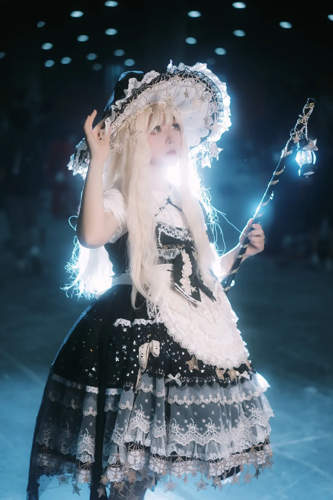 场照, 东方project, 萤火虫漫展, 雾雨魔理沙cos, 白丝 - 第4张