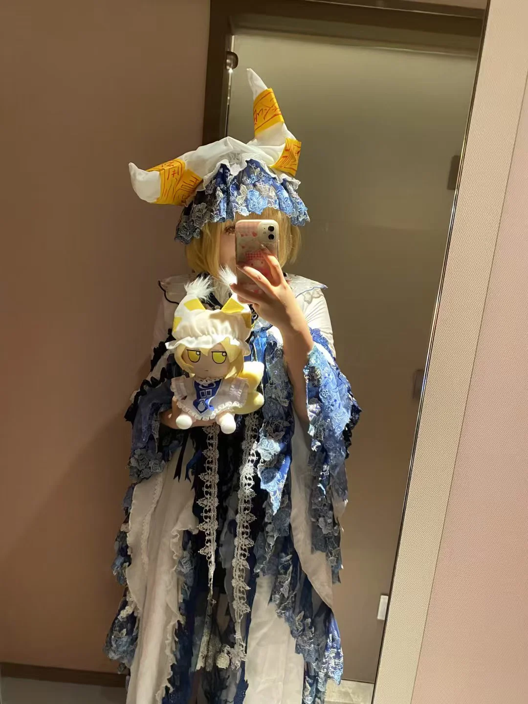 东方project, 东方二设, cosplay日常, 八云蓝cos, 蓝白蕾丝