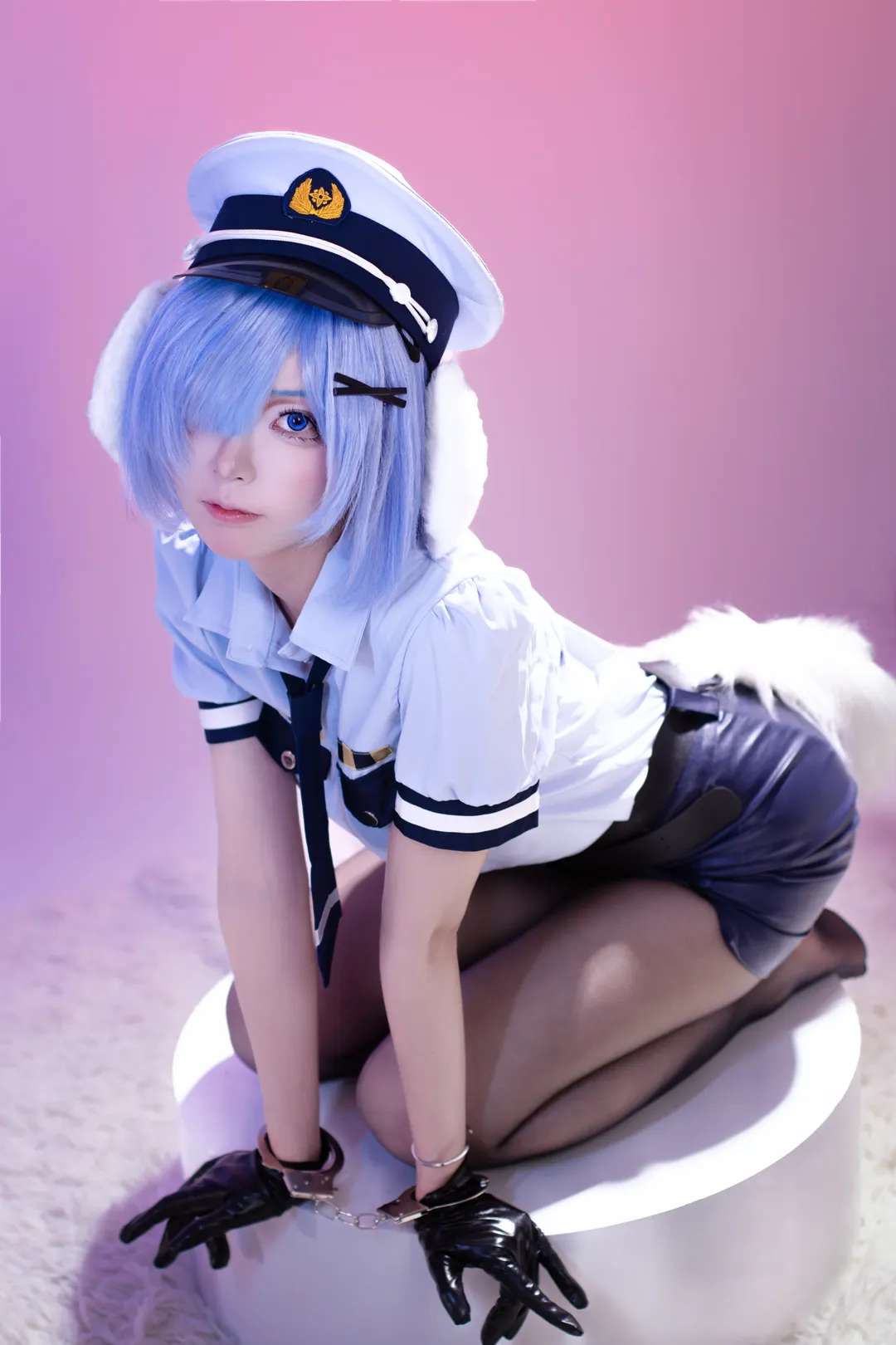 cosplay, 蕾姆cos, 黑丝, Re从零开始的异世界生活, 犬耳警官 - 第3张