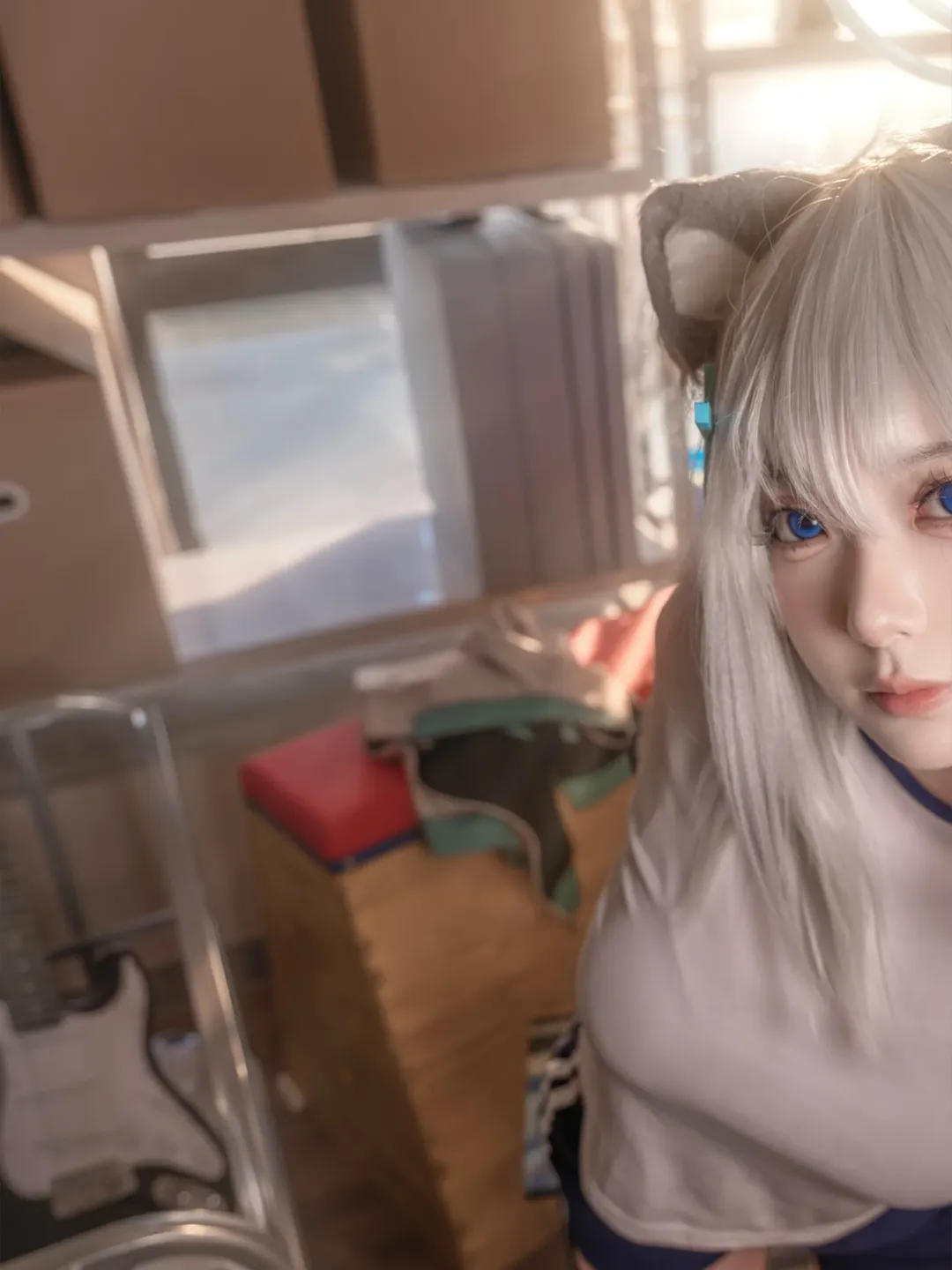 蔚蓝档案, 二次元cos, 砂狼白子cos, 体操服cos, 白子cosplay - 第1张