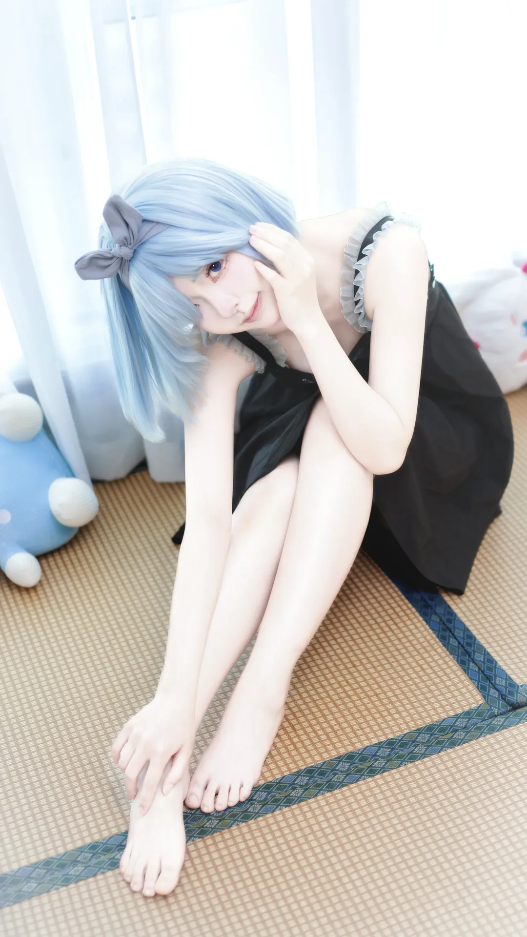 Re:ゼロから始める異世界生活, レム コスプレ, 日本風ルームウェア, 幻想的なポートレート, 地上に舞い降りた天使