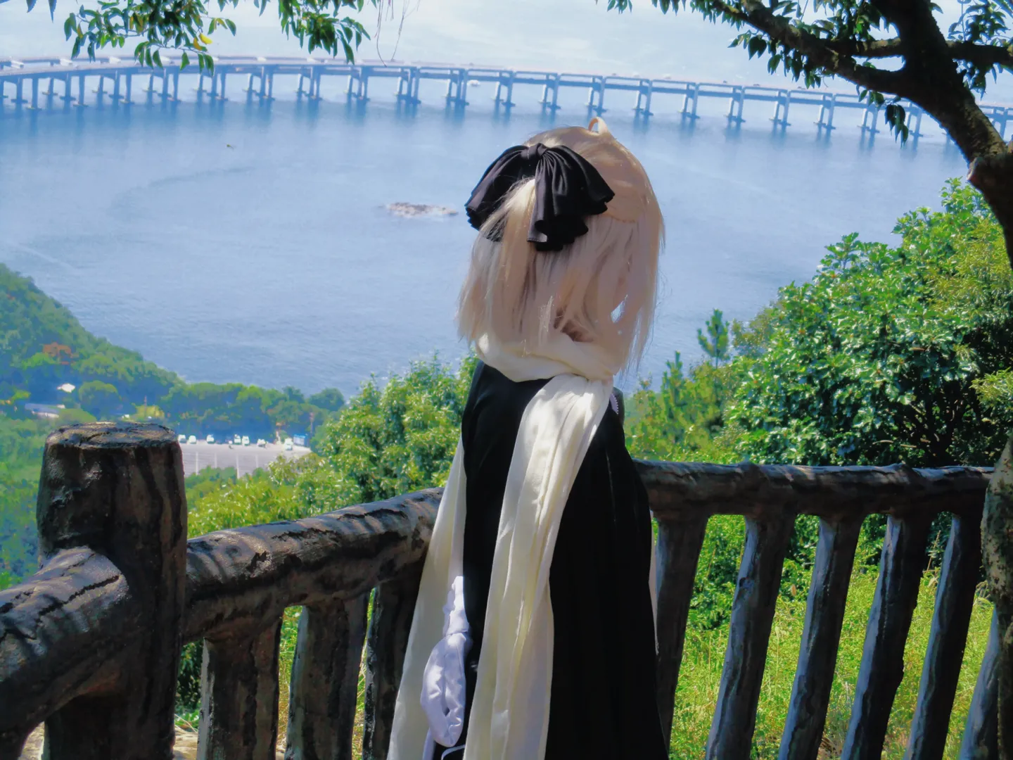冲田总司cos, 命运冠位指定, cosplay摄影, 丝袜穿搭, 大连海边 - 第4张