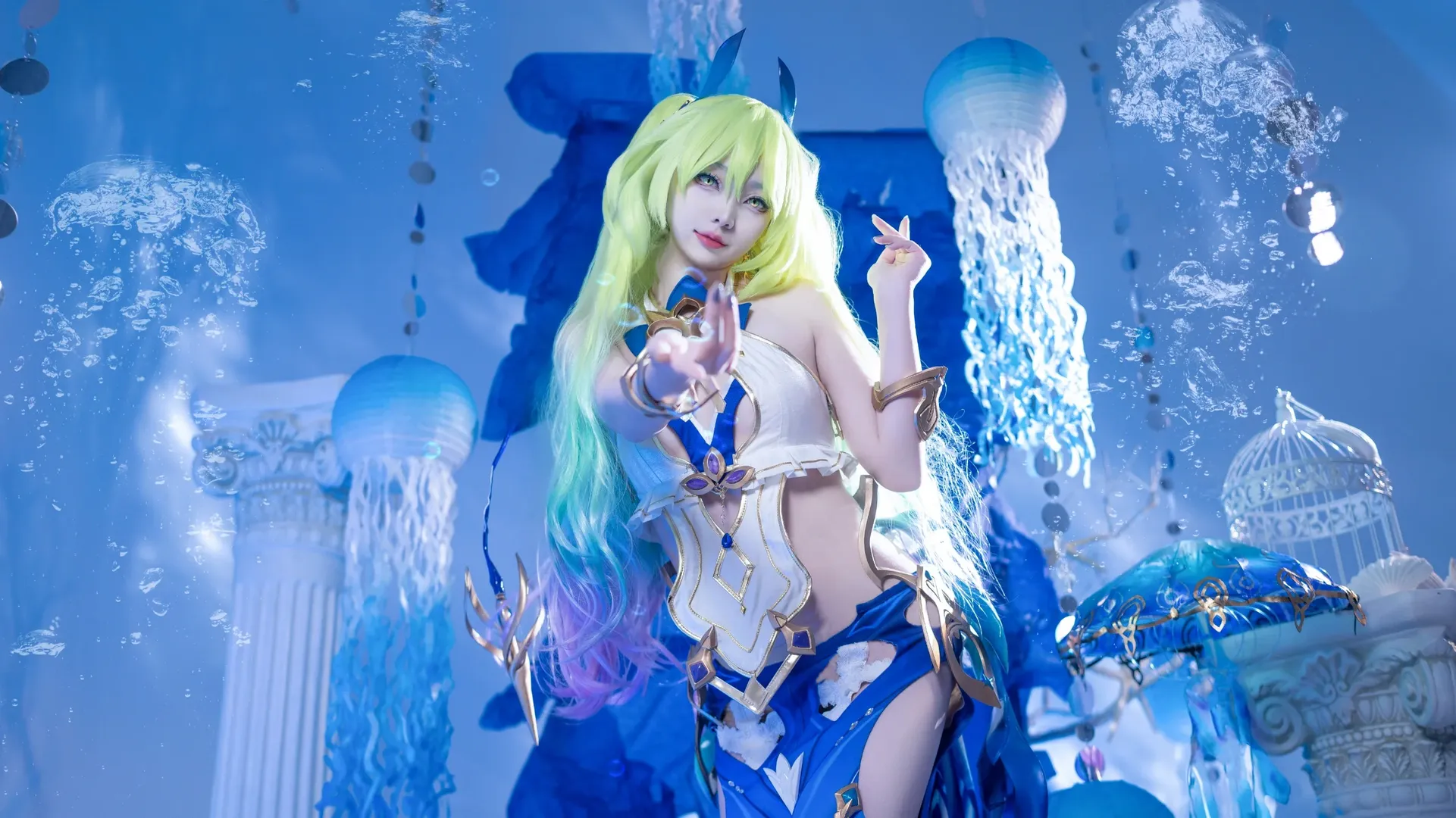 崩壊 3rd, コスプレ写真, 水着コスプレ, メビウスコスプレ, 湛碧の女