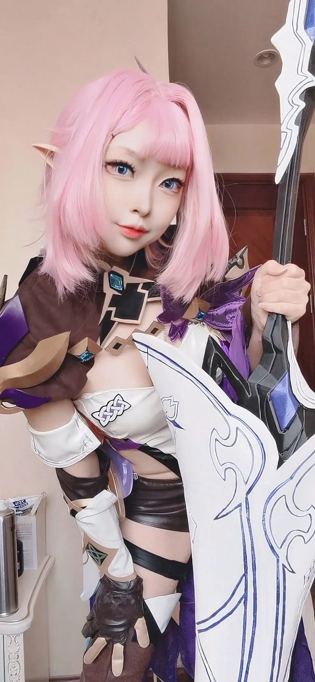 エリシア コスプレ, 崩壊 3rd, 二次元コスプレ, 火を追う十三人の英傑, 黒淵白花 - 1枚目