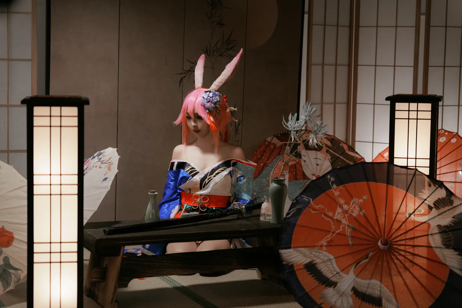 崩壊 3rd, コスプレ写真, 和風撮影, 二次元コスプレ, 八重桜コスプレ