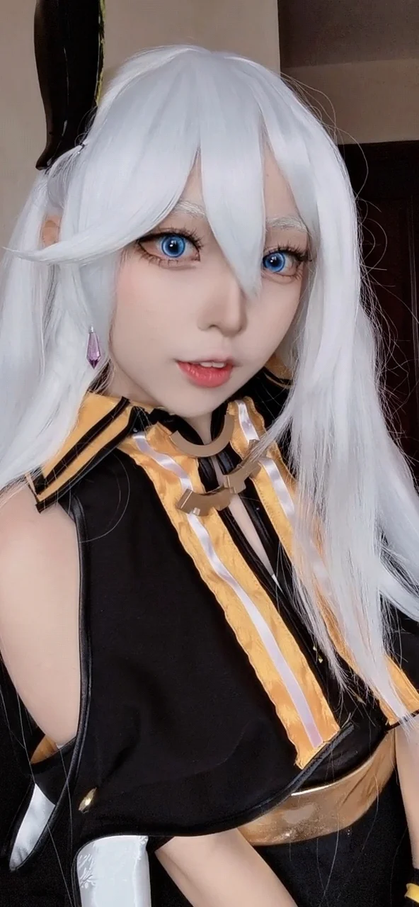 崩坏3, 二次元, cosplay, 塞西莉亚cos, 黑渊白花 - 第1张