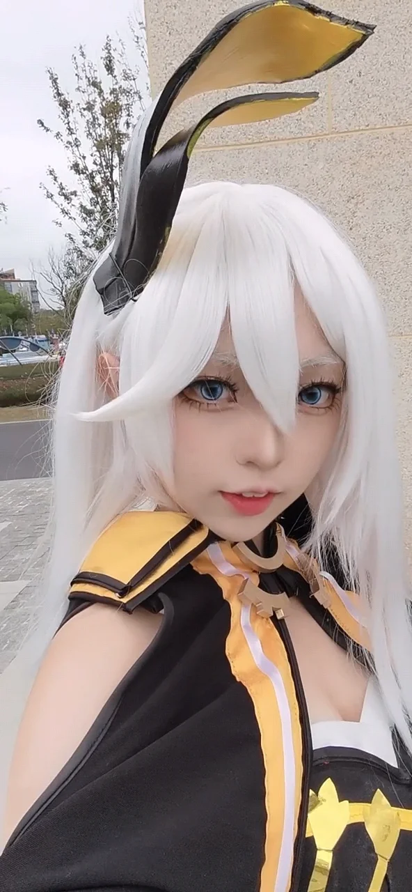 崩坏3, 二次元, cosplay, 塞西莉亚cos, 黑渊白花