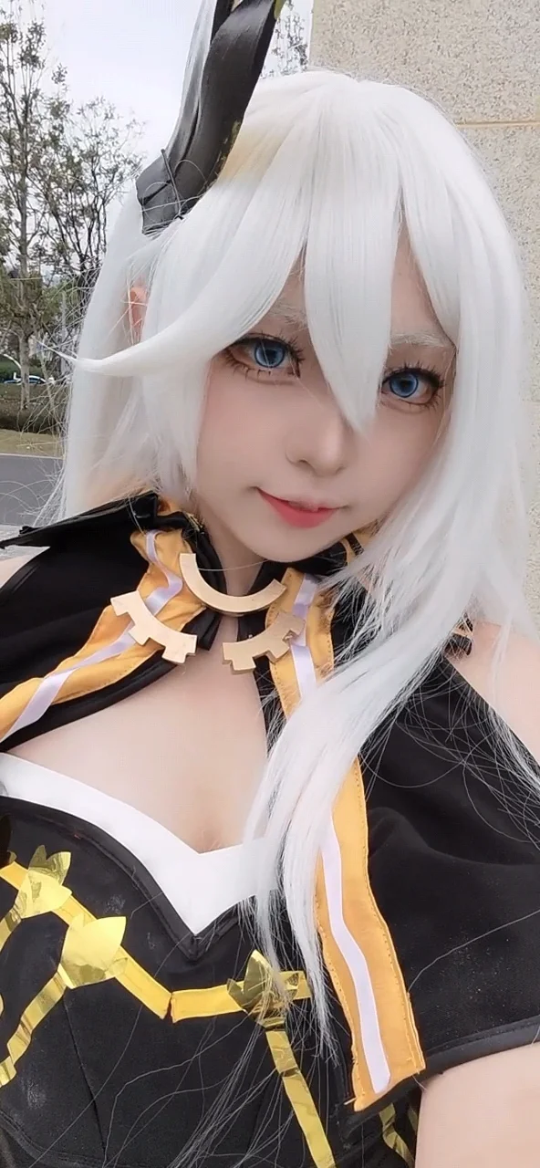 崩坏3, 二次元, cosplay, 塞西莉亚cos, 黑渊白花 - 第3张
