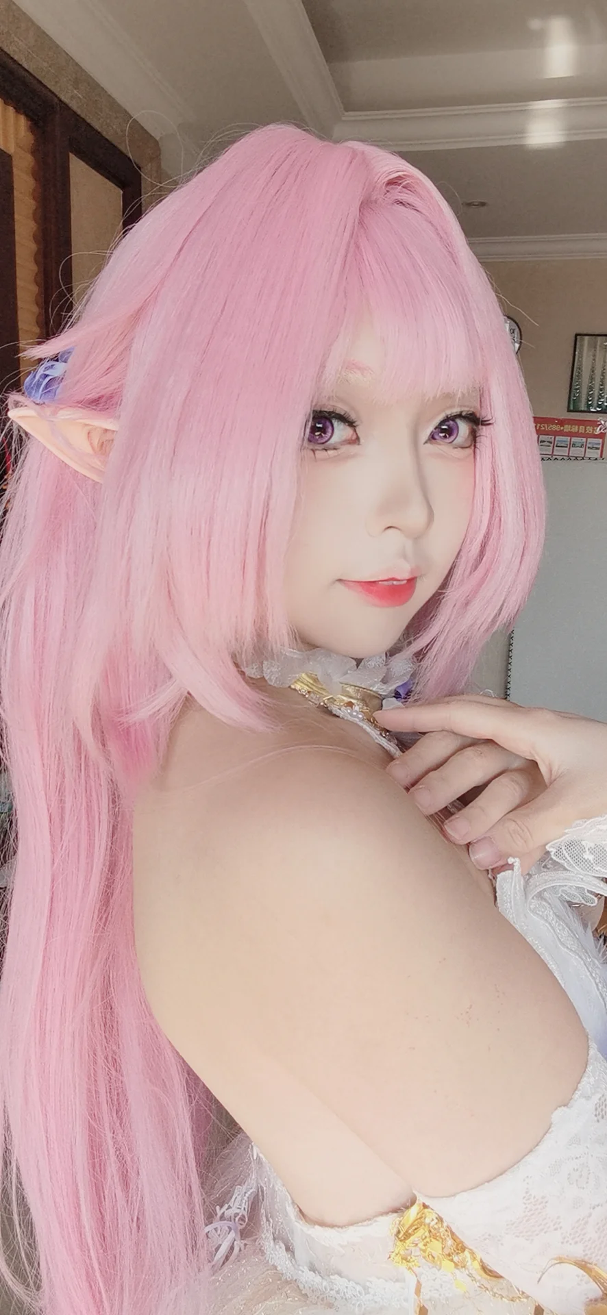 エリシア コスプレ, 崩壊 3rd, 二次元, 花嫁コスプレ, メイクテスト - 2枚目