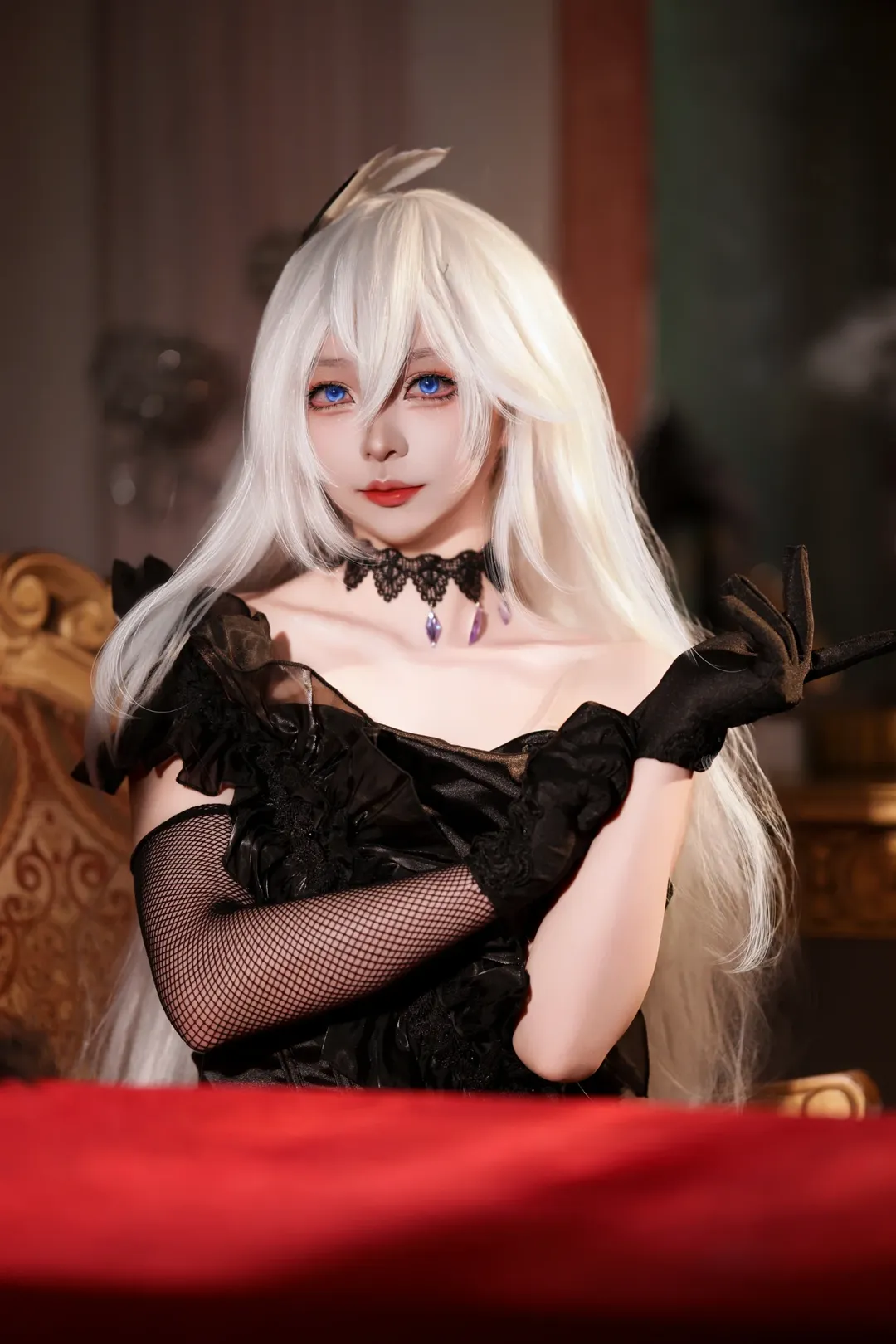 崩坏3, 琪亚娜cos, 黑丝穿搭, 塞西莉亚cos, 哥特礼服写真 - 第4张