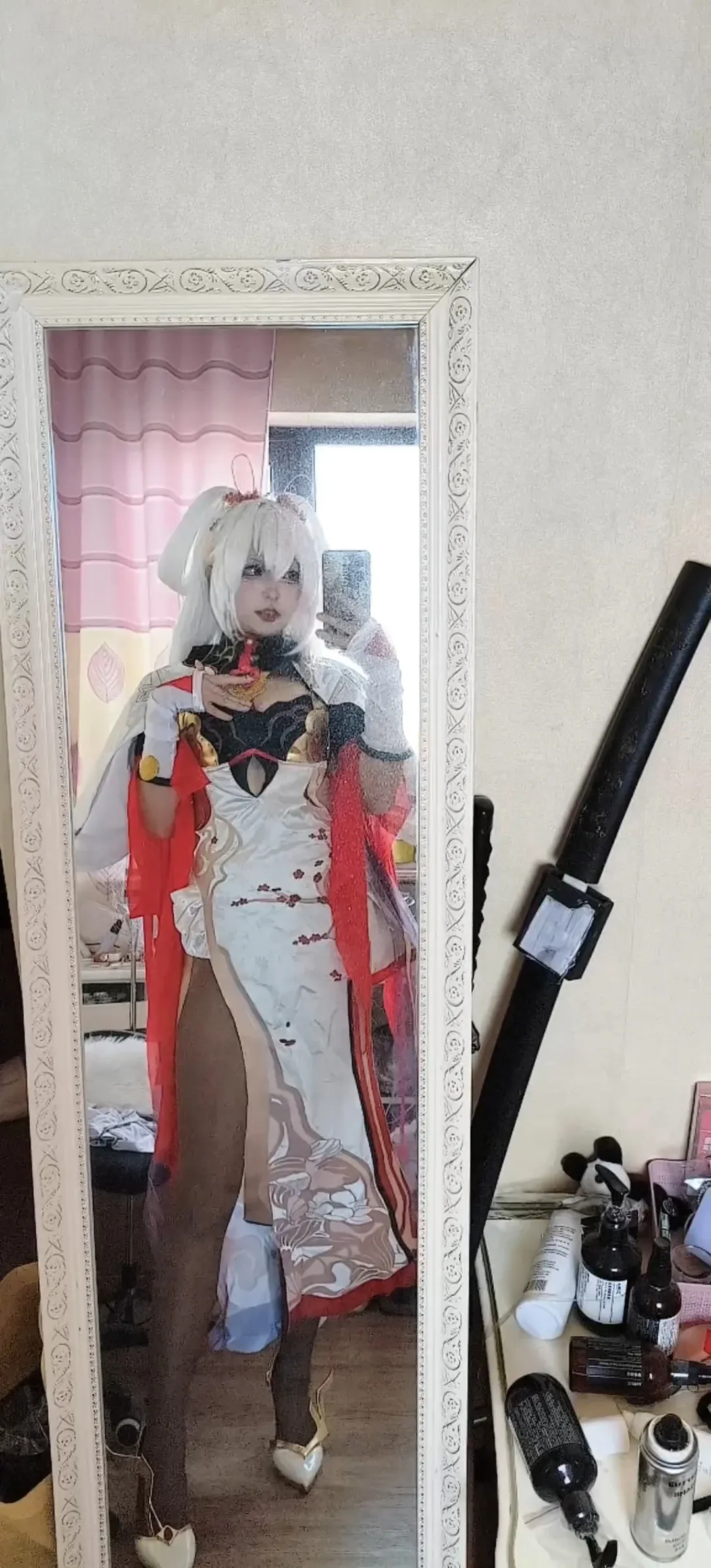 崩坏3, 旗袍, 德丽莎cos, 丝袜, 大月下 - 第1张
